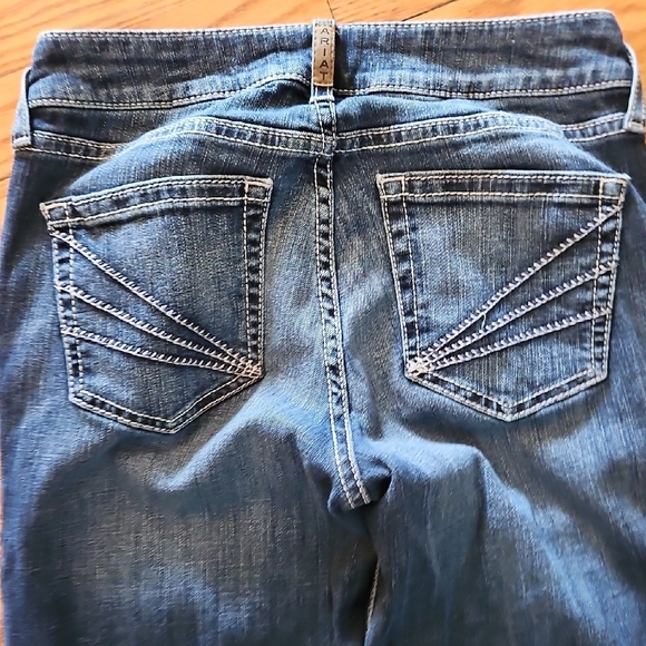 Ariat Dark Blue Wide Leg Trouser Jeans for Women Size 28S - Picture 5 of 7